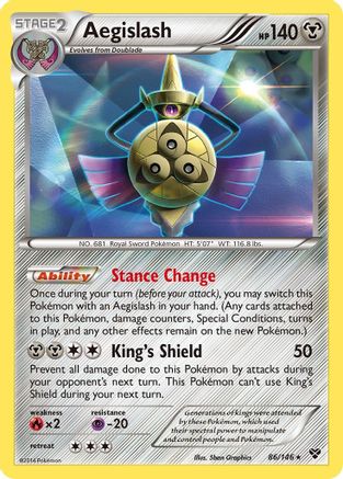 Aegislash (86) (86) 086  - Holofoil XY Base Set - Holo Rare