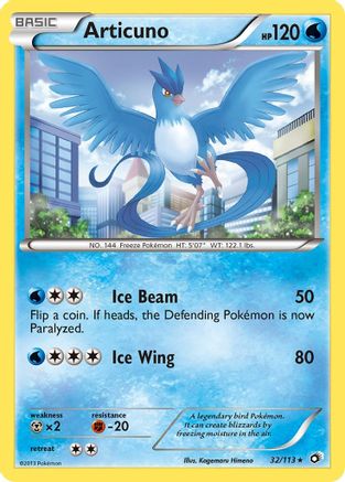 Articuno 032/113  - Holofoil Legendary Treasures - Holo Rare