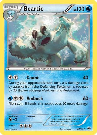 Beartic 037  - Reverse Holofoil Next Destinies - Rare