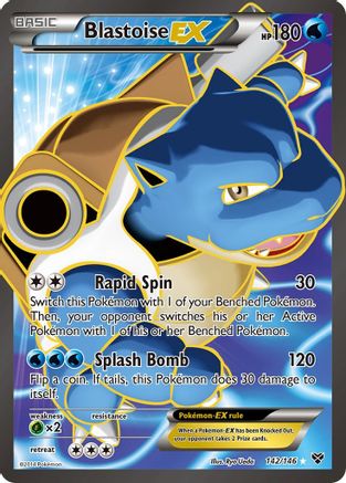 Blastoise EX (142 Full Art) (142 Full Art) 142  - Holofoil XY Base Set - Ultra Rare