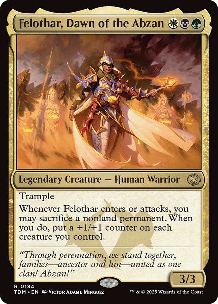Felothar, Dawn of the Abzan (TDM-184) - Tarkir: Dragonstorm