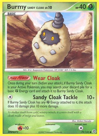 Burmy Sandy Cloak 079  - Reverse Holofoil Secret Wonders - Common