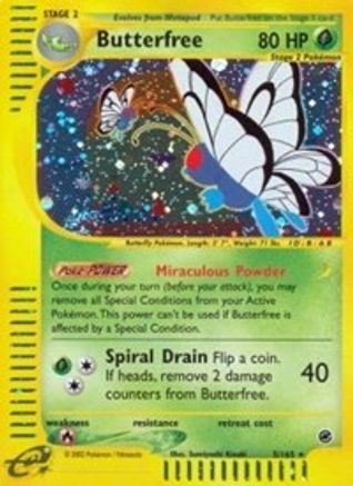 Butterfree (5) (5) 005  - Holofoil Expedition - Holo Rare