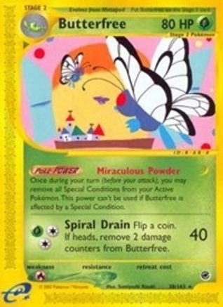 Butterfree (38) (38) 038  - Reverse Holofoil Expedition - Rare