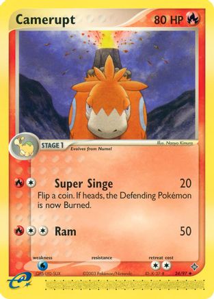 Camerupt 024/97  Dragon - Uncommon