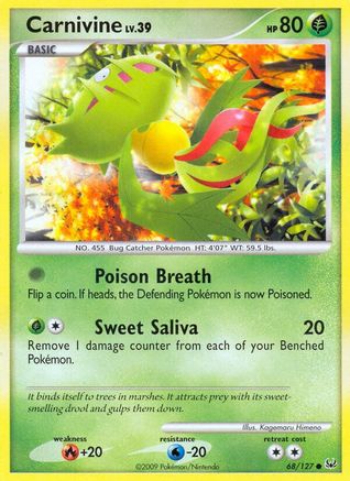 Carnivine (68) (68) 068  - Reverse Holofoil Platinum - Common