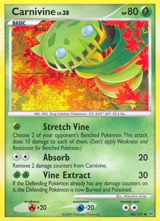 Carnivine (43) (43) 043  - Reverse Holofoil Platinum - Uncommon
