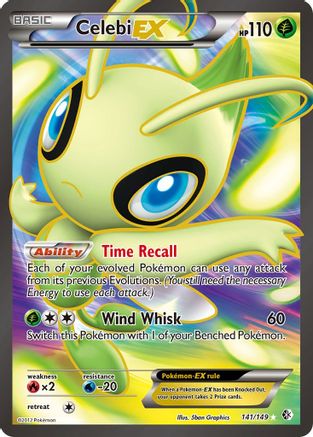 Celebi EX (141 Full Art) (141 Full Art) 141  - Holofoil Boundaries Crossed - Ultra Rare