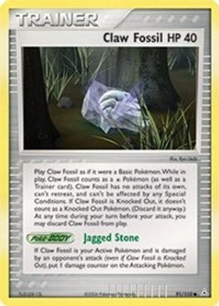 Claw Fossil 091  Holon Phantoms - Common