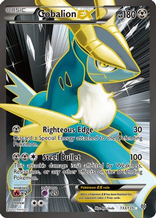 Cobalion EX (133 Full Art) (133 Full Art) 133  - Holofoil Plasma Storm - Ultra Rare