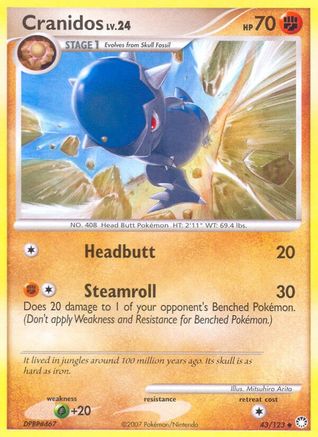 Cranidos 043  Mysterious Treasures - Uncommon