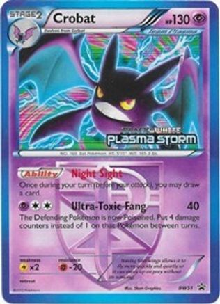 Crobat (Team Plasma)  BW51  - Holofoil Black and White Promos - Promo