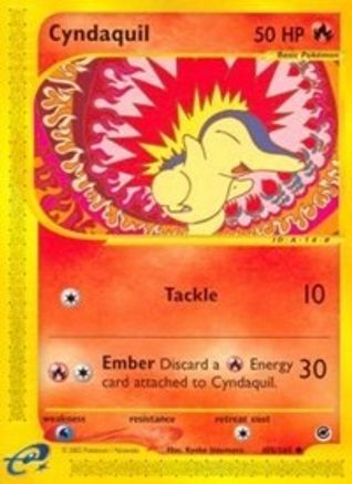 Cyndaquil (105) (105) 105/165  - Reverse Holofoil Expedition - Common