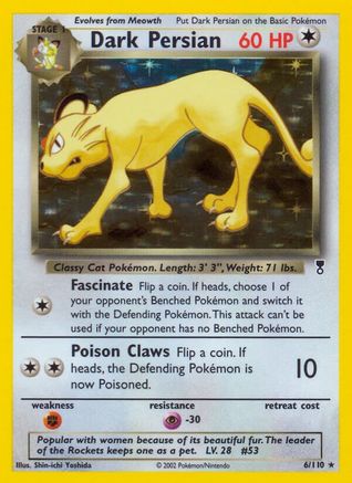 Dark Persian 006  - Holofoil Legendary Collection - Holo Rare