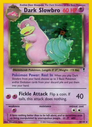 Dark Slowbro 008  - Reverse Holofoil Legendary Collection - Holo Rare
