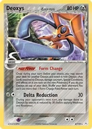 Deoxys (Delta Species - Defense Forme) 004  - Reverse Holofoil Holon Phantoms - Holo Rare