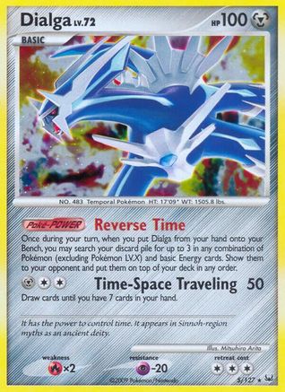 Dialga (5) (5) 005  - Holofoil Platinum - Holo Rare