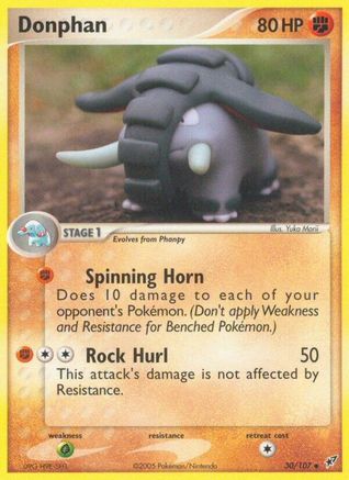 Donphan 030  Deoxys - Uncommon