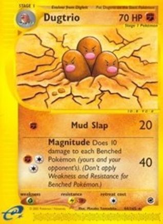 Dugtrio (44) (44) 044  Expedition - Rare