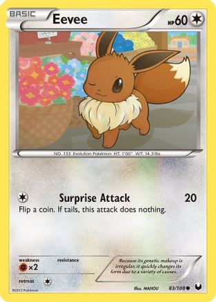 Eevee (83) (83) 083/108  Dark Explorers - Common