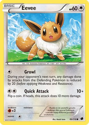 Eevee (89) (89) 089/116  Plasma Freeze - Common