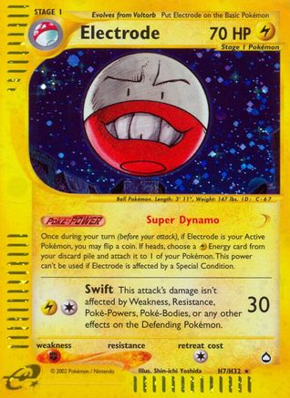 Electrode (H7) (H7) 0H7  - Holofoil Aquapolis - Holo Rare
