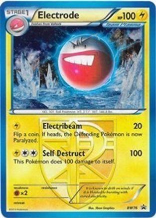 Electrode (Team Plasma) (Team Plasma) - BW76 BW76  - Holofoil Black and White Promos - Promo