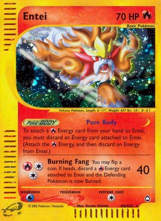 Entei (H8) (H8) 0H8  - Holofoil Aquapolis - Holo Rare