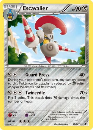 Escavalier 080  - Reverse Holofoil Noble Victories - Rare
