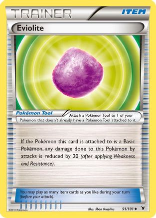 Eviolite 091  - Reverse Holofoil Noble Victories - Uncommon