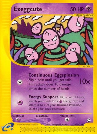 Exeggcute (77) (77) 077  Aquapolis - Common