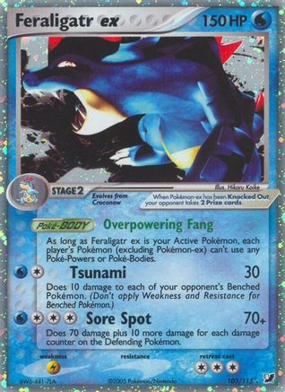 Feraligatr ex 103  - Holofoil Unseen Forces - Ultra Rare