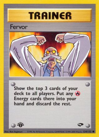 Fervor 124/132  - 1st Edition Gym Challenge - Common