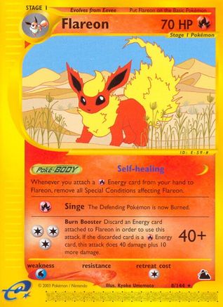 Flareon (8) (8) 008  Skyridge - Rare