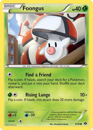 Foongus 008  - Reverse Holofoil Next Destinies - Common