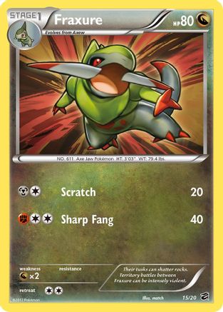 Fraxure (15) (15) 015  - Holofoil Dragon Vault - Holo Rare