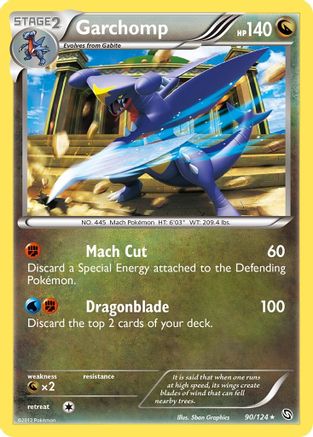 Garchomp (90) (90) 090  - Holofoil Dragons Exalted - Holo Rare
