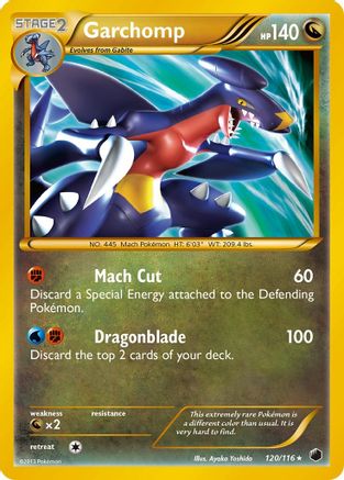 Garchomp (120 Secret Rare) (120 Secret Rare) 120  - Holofoil Plasma Freeze - Secret Rare