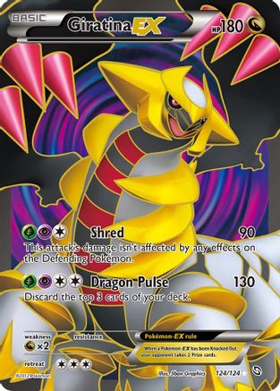Giratina EX (124 Full Art) (124 Full Art) 124  - Holofoil Dragons Exalted - Ultra Rare
