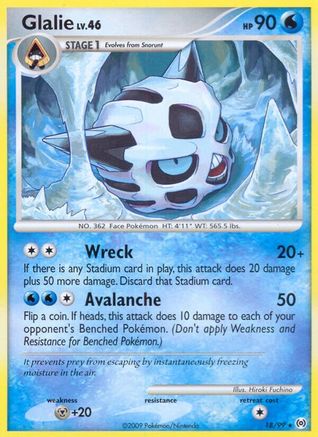 Glalie 018  Arceus - Rare