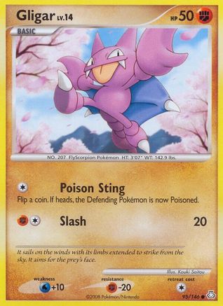 Gligar (95) (95) 095  - Reverse Holofoil Legends Awakened - Common