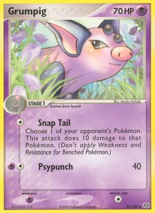 Grumpig 030/106  Emerald - Uncommon