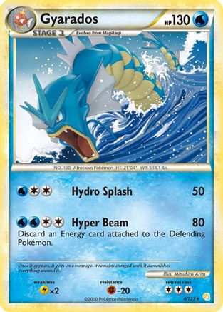 Gyarados 004  - Holofoil HeartGold SoulSilver - Holo Rare