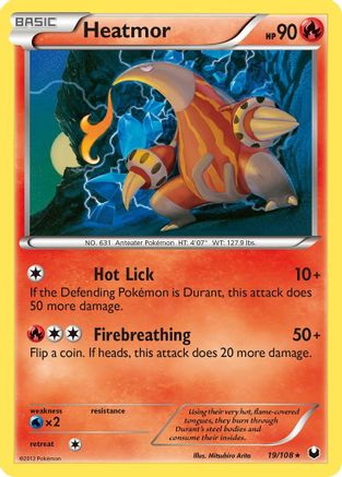 Heatmor 019  - Reverse Holofoil Dark Explorers - Rare