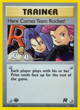 Here Comes Team Rocket! (15) (15) 015/82  - 1st Edition Holofoil Team Rocket - Holo Rare