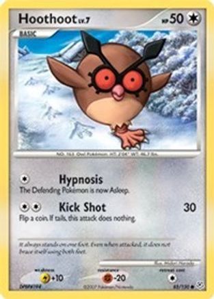 Hoothoot 085/130  - Reverse Holofoil Diamond and Pearl - Common