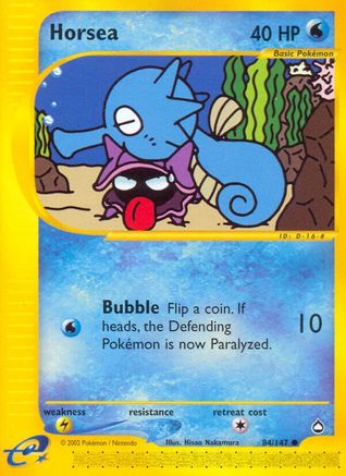 Horsea (84) (84) 084/147  - Reverse Holofoil Aquapolis - Common