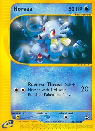Horsea (85) (85) 085  - Reverse Holofoil Aquapolis - Common