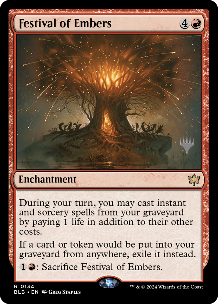Festival of Embers (PPBLB-134) - Bloomburrow Promos Foil