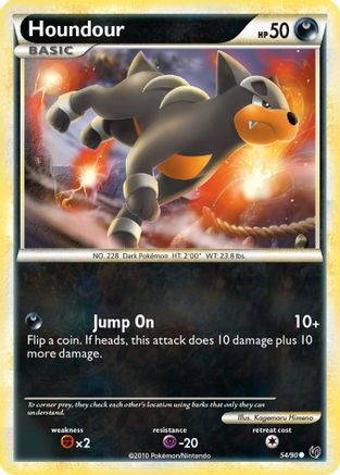 Houndour (54) (54) 054/90  - Reverse Holofoil Undaunted - Common
